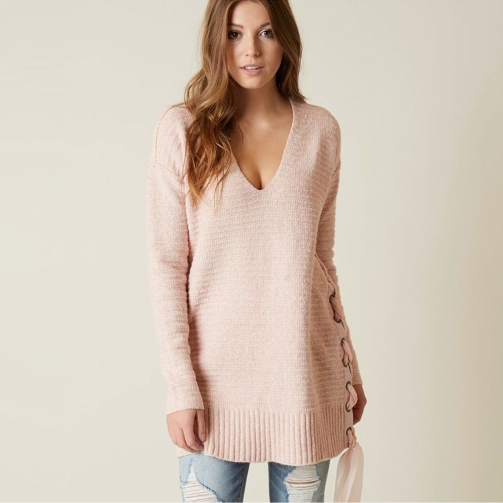 Free People Heart it laces sweater